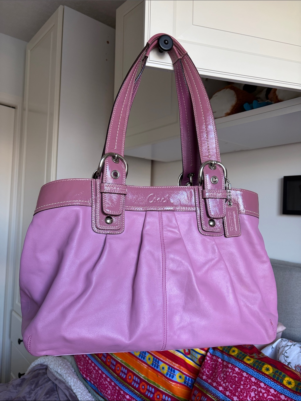 Coach Leather Pleated Soho